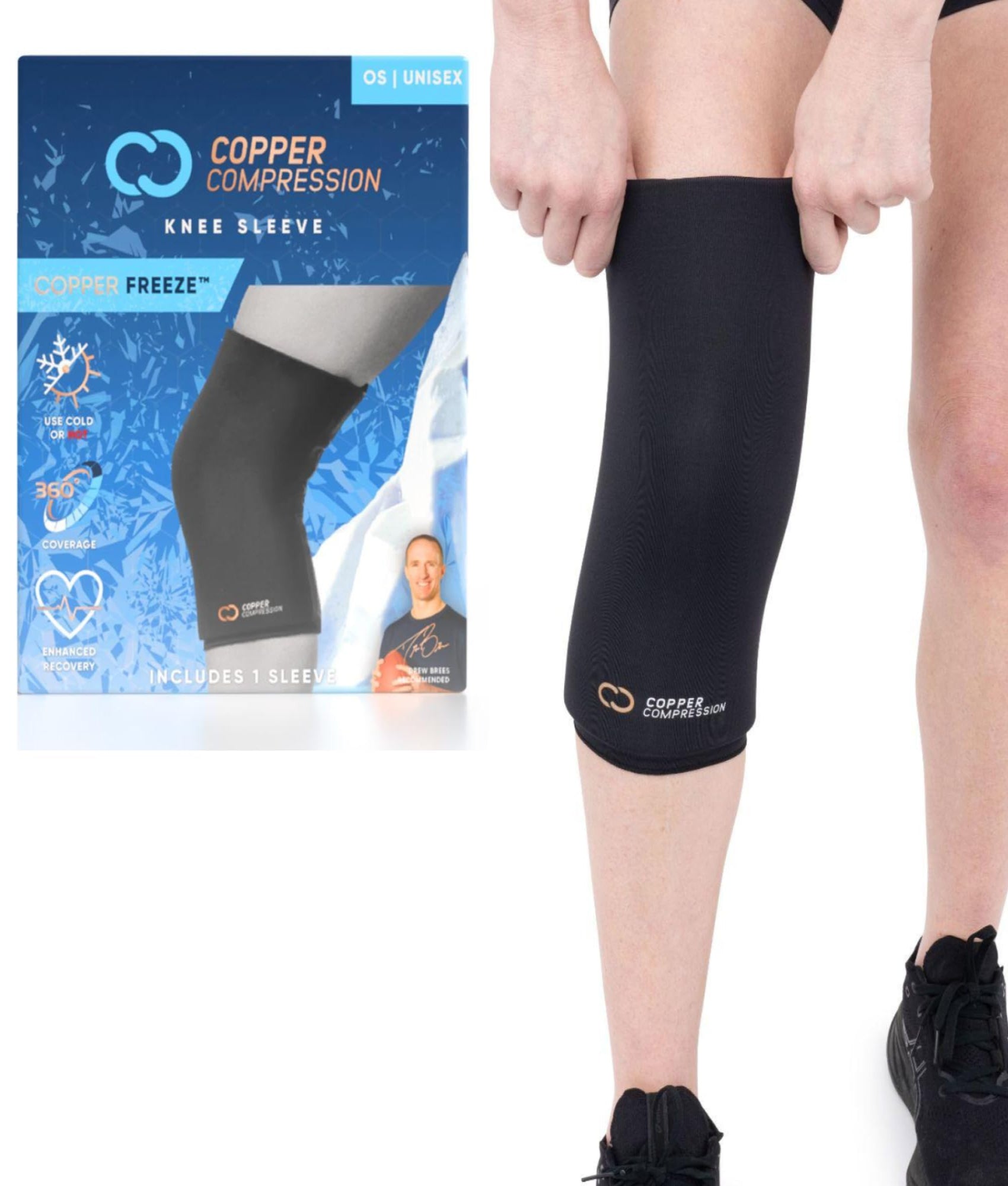 CopperFreeze™ Knee Sleeve – Copper Compression