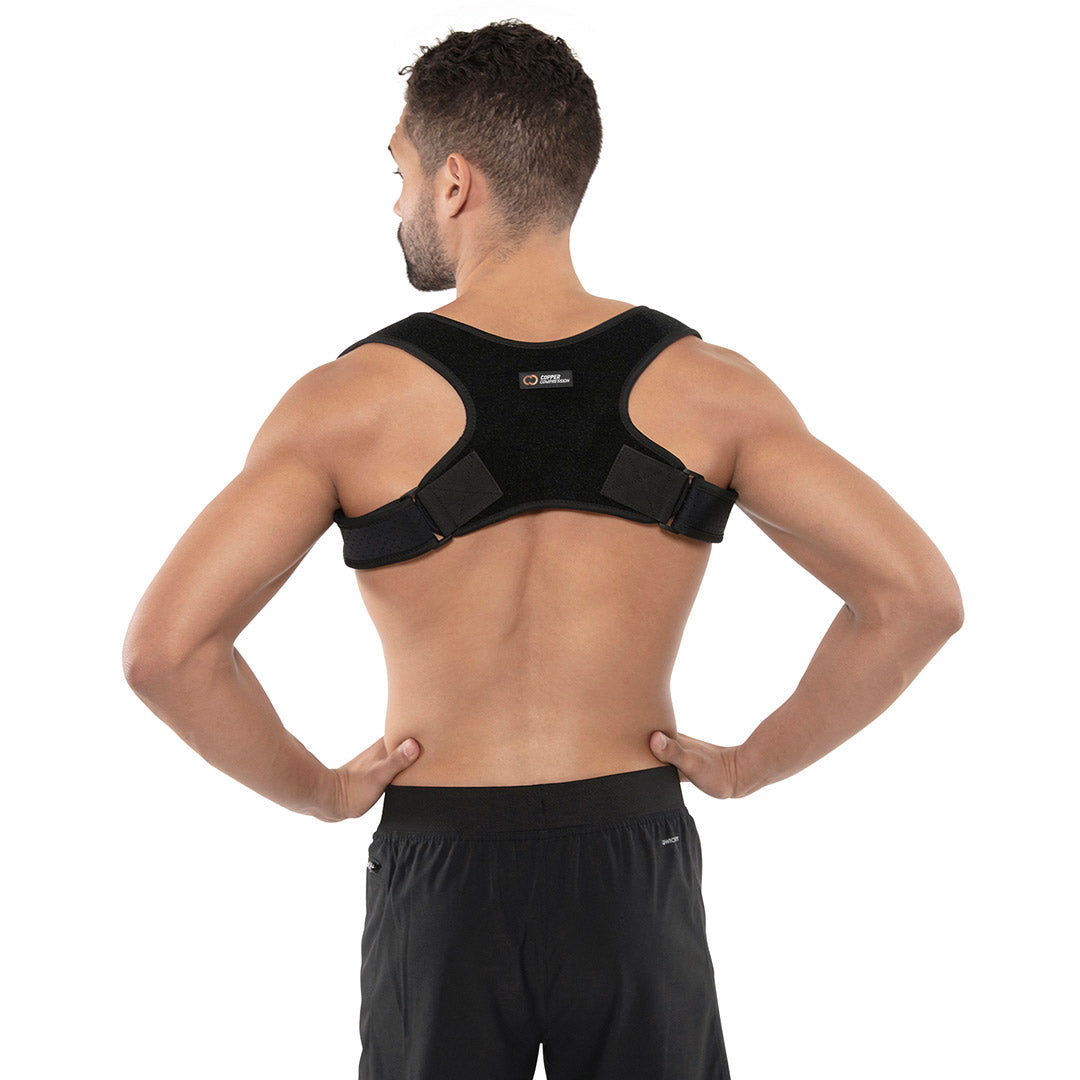 ellostar Posture Corrector for Women and Men - Comfy Upper Back Brace  Support, Adjustable Back Straightener Posture Correction, Neck, Shoulder  and