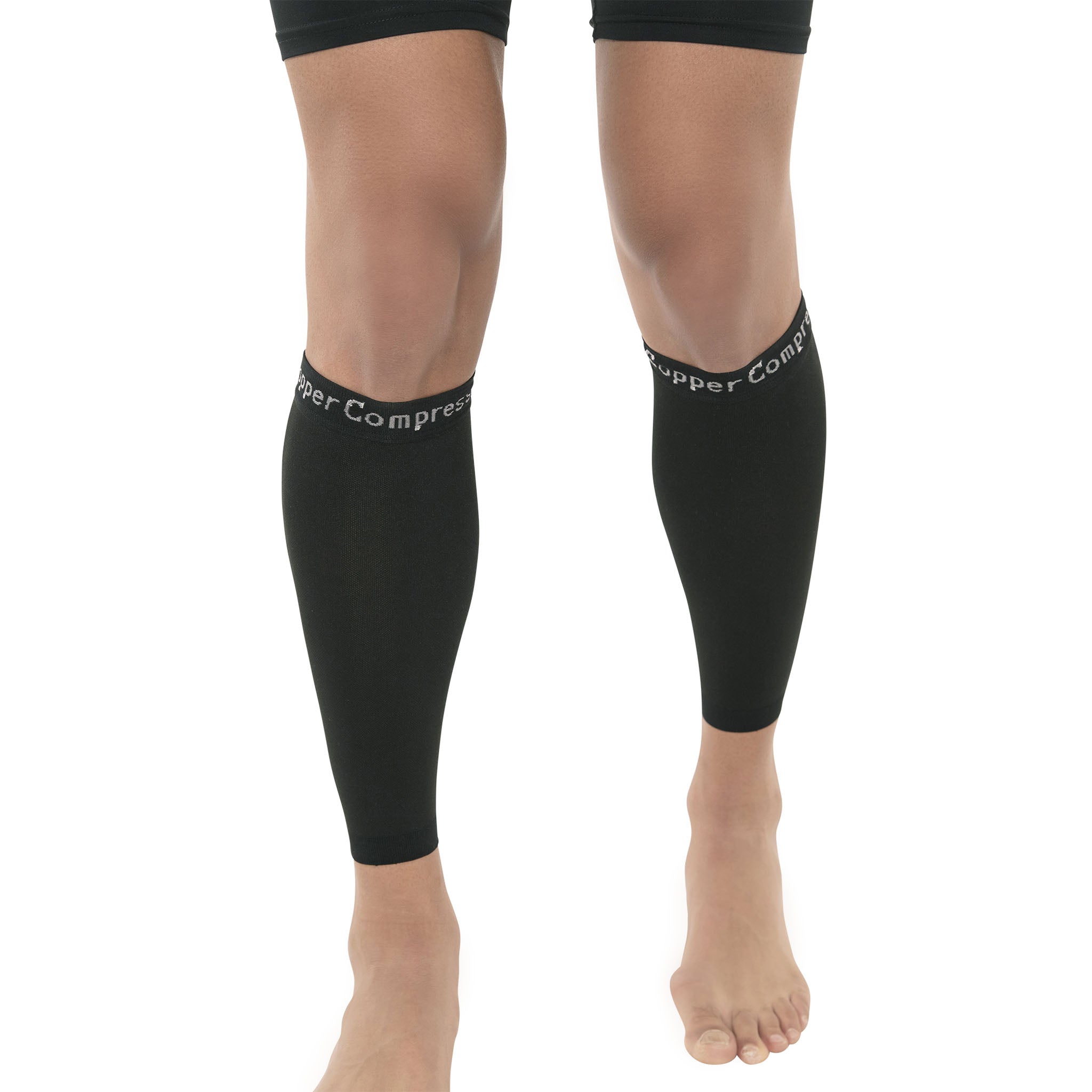  CopperJoint Calf Compression Sleeves for Men & Women - Leg  Sleeve and Shin Splints Support - Ideal for Leg Cramp Relief, Varicose Veins,  Running - 20-30mmHg Copper Infused Nylon Small 