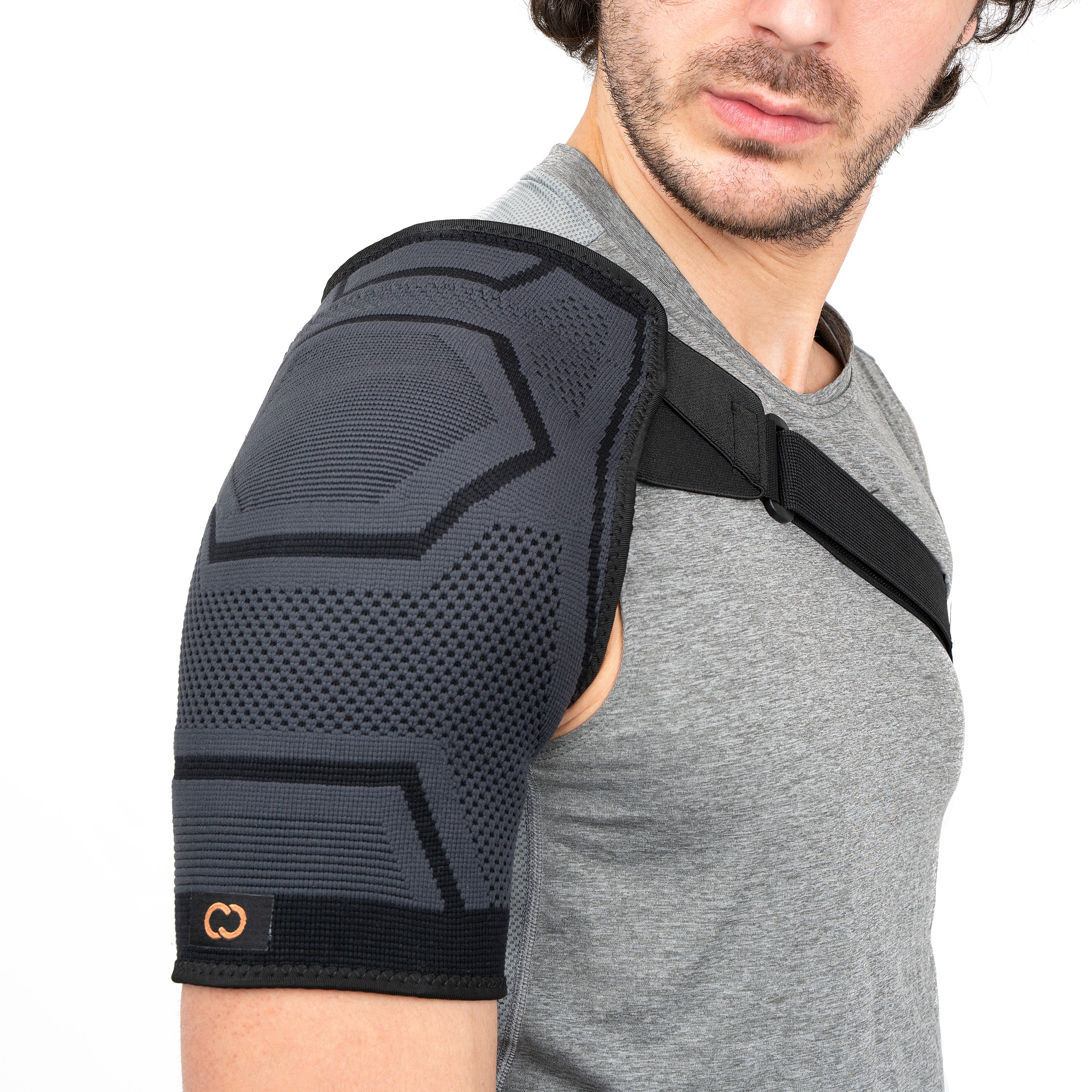 COPPER HEAL Shoulder Brace Adjustable Compression Sleeve Torn