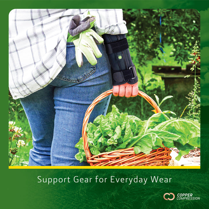 John Deere Wrist Brace by Copper Compression – Heavy-Duty Wrist & Hand Support for Pain, Stability, and Injury Recovery – Universal Fit for Left or Right Hand – Durable Compression for Farming, Work, and Everyday Use
