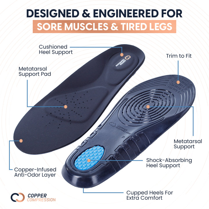 Copper Compression Work All Day Comfort Insoles