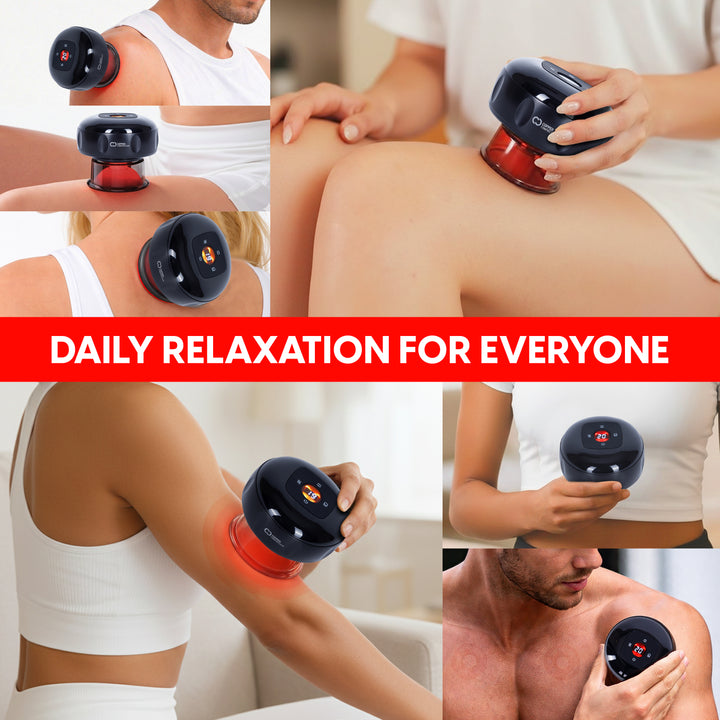 CopperRed™ Cupping Therapy Device - Red Light + Heat + Suction
