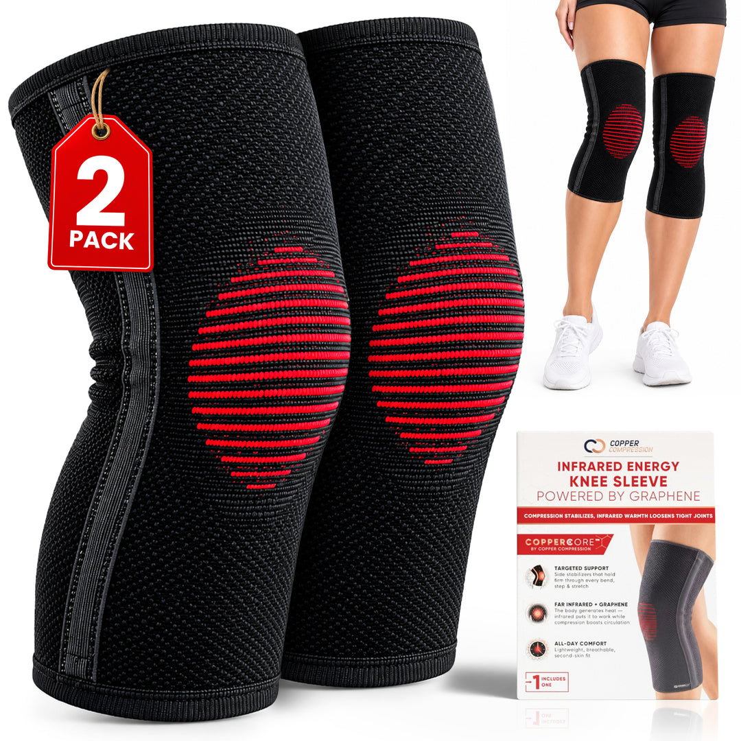 Copper Compression CopperCore™ Infrared Energy Knee Sleeve 2 Pack
