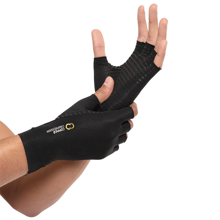 Half Finger Compression Gloves - 2 Pack