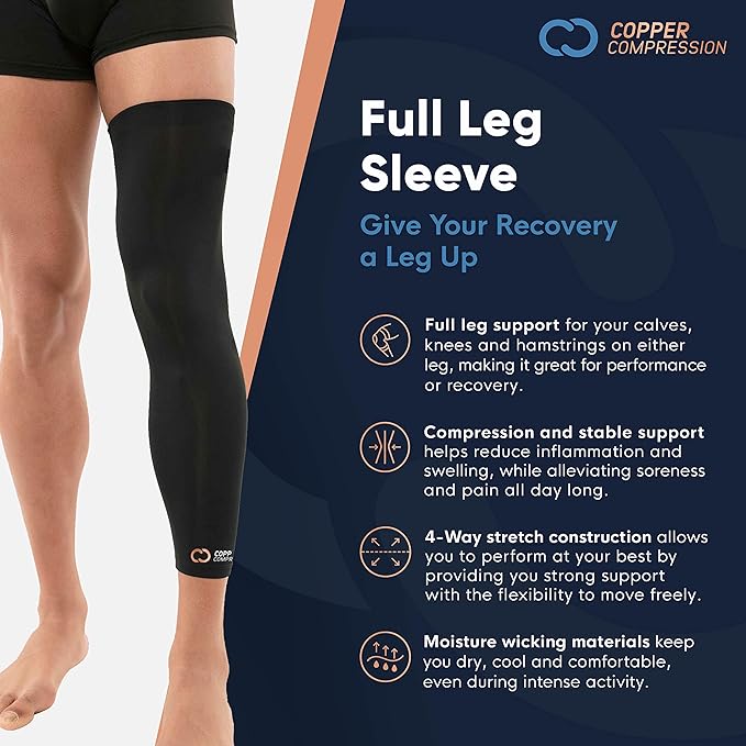 Leg Sleeves Compression Long Knee Sleeve UV Preserve