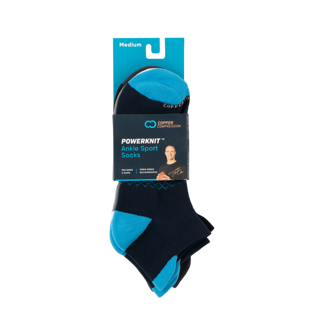 Powerknit Ankle Sport Socks (3 Pairs)