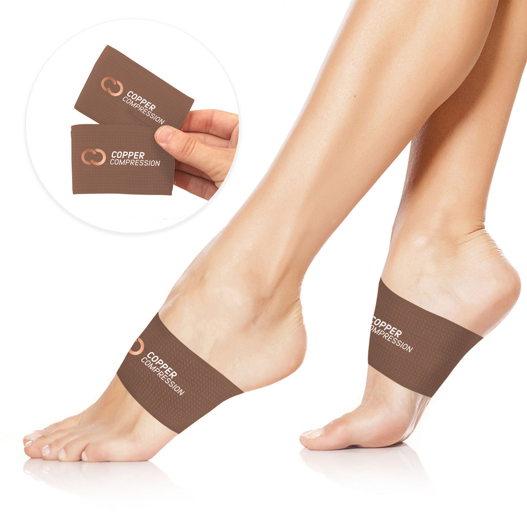 Copper Joe Ultimate Copper Infused Arch Support Sleeve Foot Brace Arch  Support Sleeve Foot Copper Arch Support Compression Arch Support 1 Pair  L/xl : Target