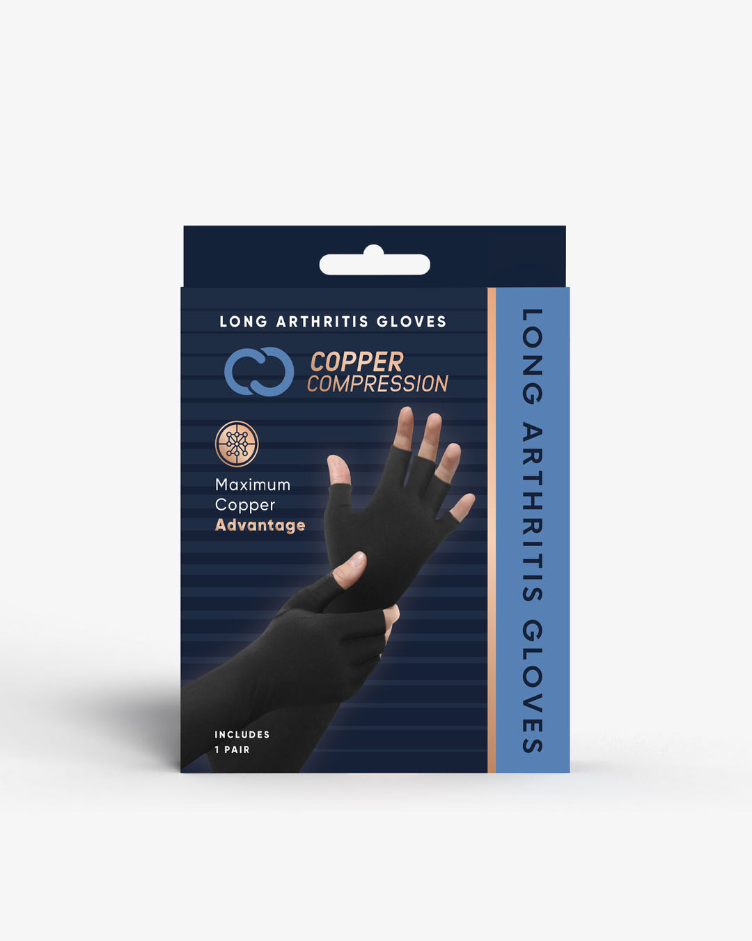 Menthol Infused Compression Copper Fit Compression Gloves Walmart