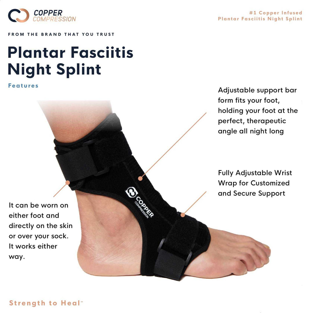 Plantar Fasciitis Night Splint Adjustable Foot Brace Drop Support Pain  Relief US