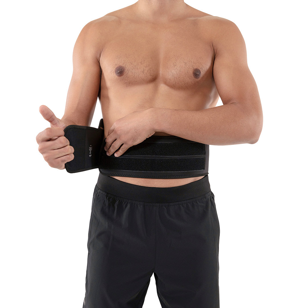 Copper Plus Gear Premium Fit Back Brace Lower Lumbar Support Belt.  Adjustable for Men and Women (Large/XL (39-50)) 