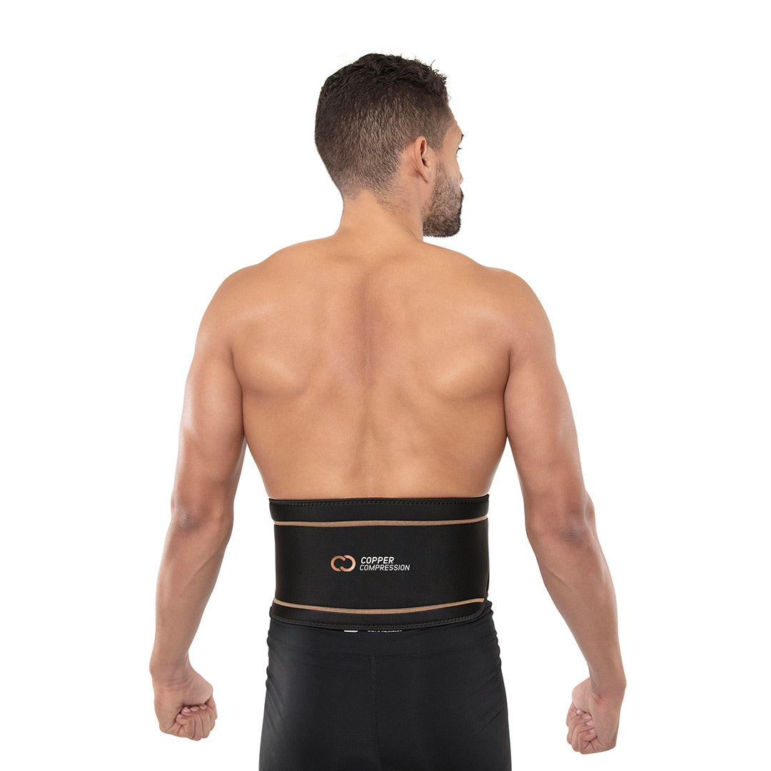 Copper Plus Gear Premium Fit Back Brace Lower Lumbar Support Belt.  Adjustable for Men and Women. Comfortable Copper Infused Back Wrap Perfect  for