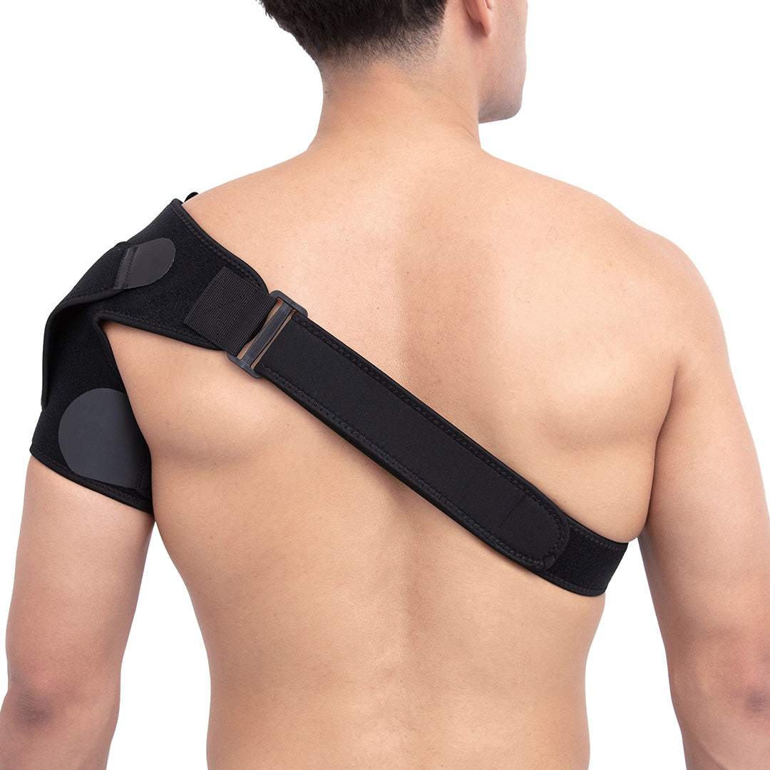 Copper Compression Recovery Shoulder Brace for Men and Women- Stability Support  Brace,Adjustable Fit Sleeve Wrap. Relief for Shoulder Injuries, Tendonitis  