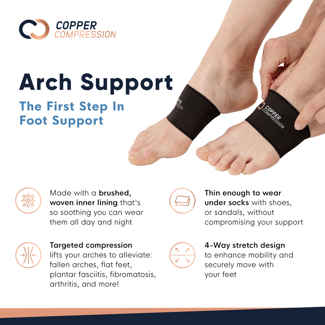 Foot Arch Support - Copper-Infused for Arthritis Pain Relief – Copper  Compression