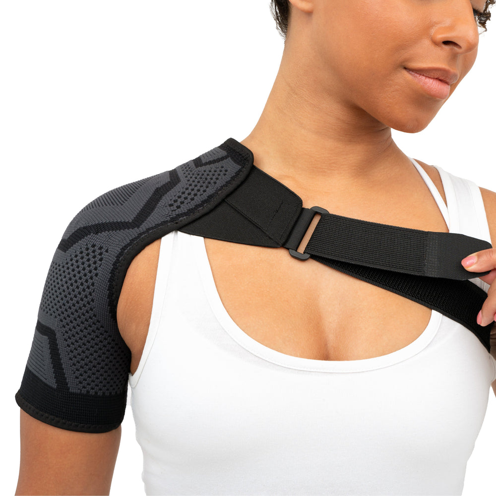 NETSENG Copper Compression Shoulder Brace - Copper Infused Immobilizer &  Support for Torn Rotator Cuff